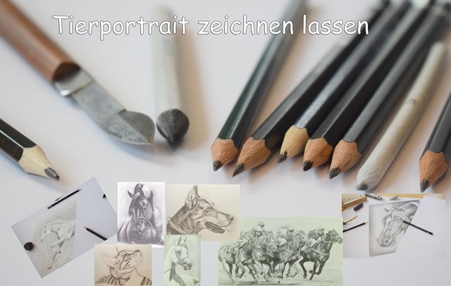 Tierportrait von Hand zeichnen lassen-